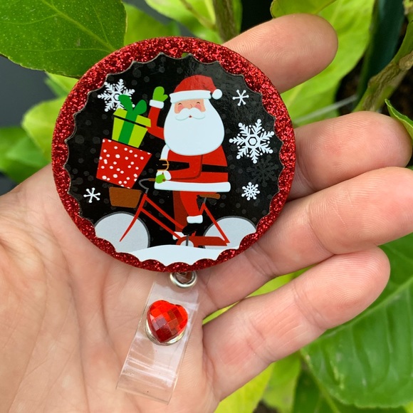Accessories - Christmas Santa Claus Badge Holder